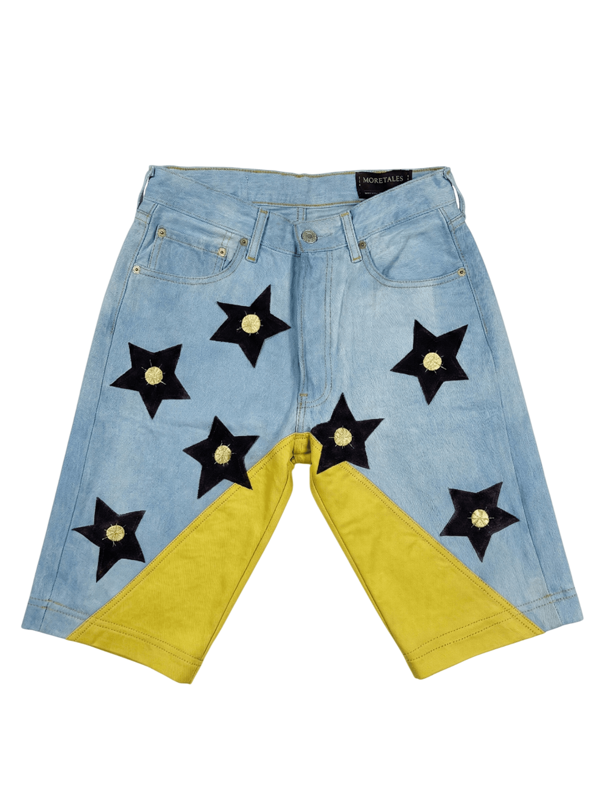 IMPACT ET TOILE · 03 — Short denim · Bleu